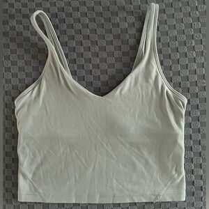 Light Sage Ribbed Tank Top